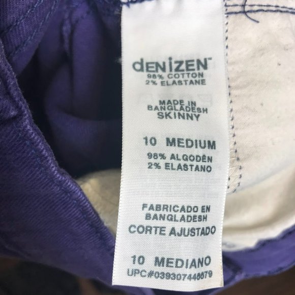 Levi’s Denizen Totally Shaping PURPLE Skinny Jeans - Picture 5 of 5